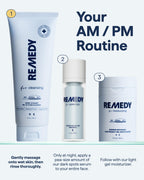 Remedy for Lightweight Cleansing | Gel to Foam Cleanser for Normal to Oily Skin | 0.5% Salicylic Acid, Ceramide NP, Niacinamide, Green Tea | By Dermatologist Dr. Shah, 5 fl. Oz