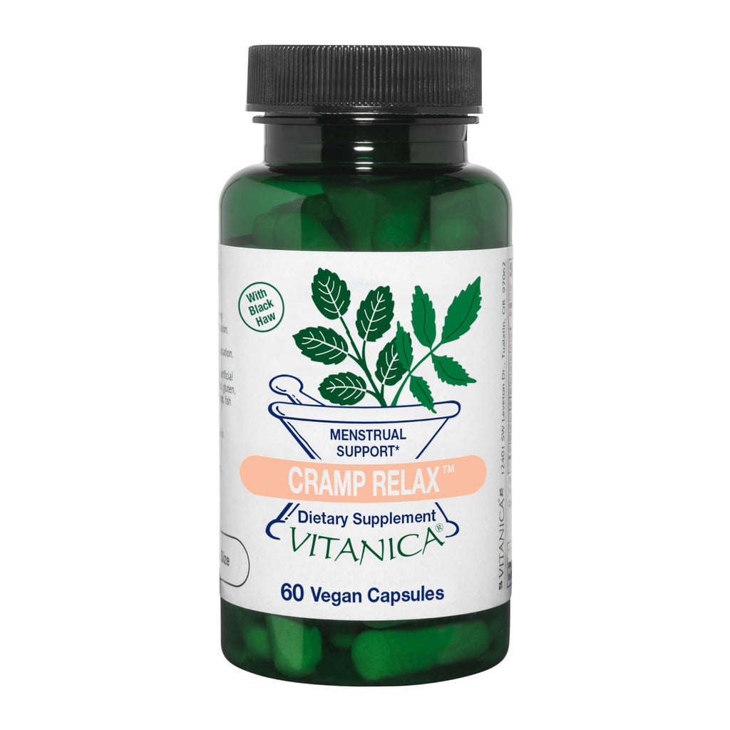 Vitanica Cramp Relax, Menstrual Support, Vegan, 60 Capsules - Pro Logo