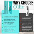 Ollie Fluoride Free 10% Nano Hydroxyapatite Toothpaste for Remineralizing Enamel, Sensitive Teeth & Whitening, Clean Mint 4oz (Pack of 1)