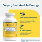 Researched Nutritionals Energy Multi-Plex - Adrenal Health, Energy Support & Cognitive Supplement with 14 Researched Ingredients - Vegan Energy Supplements (90 Capsules)