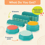 B. toys Battat Balancing Beams and Stepping Stones - 13 Pieces