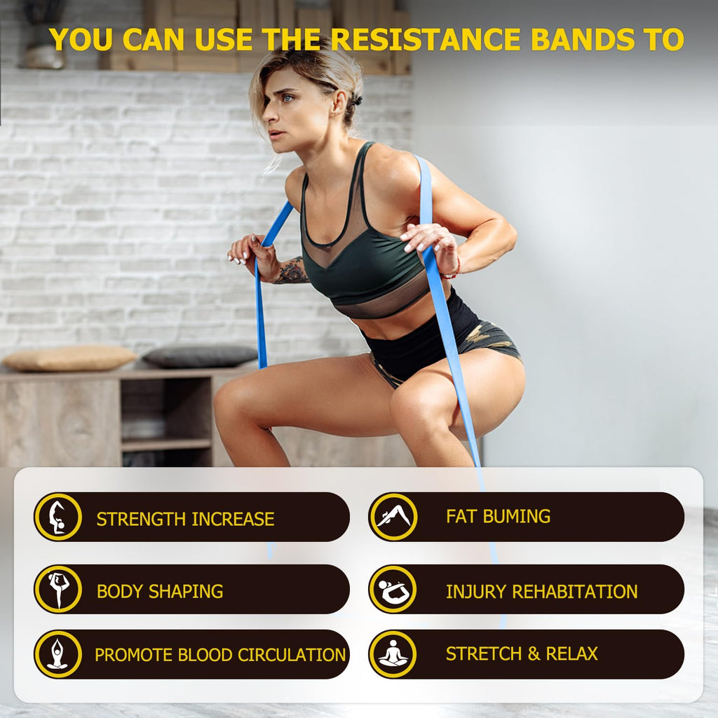 Pull Up Bands, Resistance Bands, Pull Up Assistance Band Exercise Bands for Men & Women Working Out, Body Stretching, Physical Therapy, Muscle Training - Dark Red