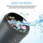 HopeRock Ultra Quiet Rock Tumbler Kit, Rock Polisher with Noise Reduction Cover for Kids, Adults & Rock Collector, 3-Speed Motor & 9-Day Timer, Great STEM Science Kit Gift for Age 8+, Boys Girls Toys