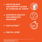 Qunol 5-in-1 Joint Support Supplement, Fast Acting, One Pill Dose, Support Healthy Inflammation Response & Discomfort Caused by Overuse of Joints, Alternative to Glucosamine Chondroitin MSM, 45 Count