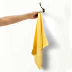 Textila Bar Mop Towels - 16x19 Inches - Pack of 12 - Lemon Yellow - Orange - Cotton Dish Cloths & Cleaning Towels for Kitchen, Bar, Restaurant, Household Use – Absorbent, Durable, Reusable
