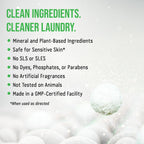 Rockin' Green Laundry Detergent, Plant based, All Natural Laundry Detergent Powder, Vegan and Biodegradable Odor Fighter, Safe for Sensitive Skin (Active Wear 120 Loads - Unscented)