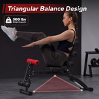 MERACH Ab Machine, Multi-Functional Adjustable Ab Trainer, Ab Workout Bench for Home Gym, Sit Up Machine for Abdominal, Exercise Chair for Full Body Workout