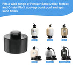 154712 Filter Drain Cap Replacement, Sand Filter Drain Plug for Pentair Sand Dollar Top Mount Pool, Pentair Meteor, Cristal-Flo Ii Pool & Spa Aboveground Sand Filter Drain Cap (2 Pack)