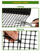 Chicken Wire Fencing - Plastic Chicken Wire Mesh Fence Netting for Garden