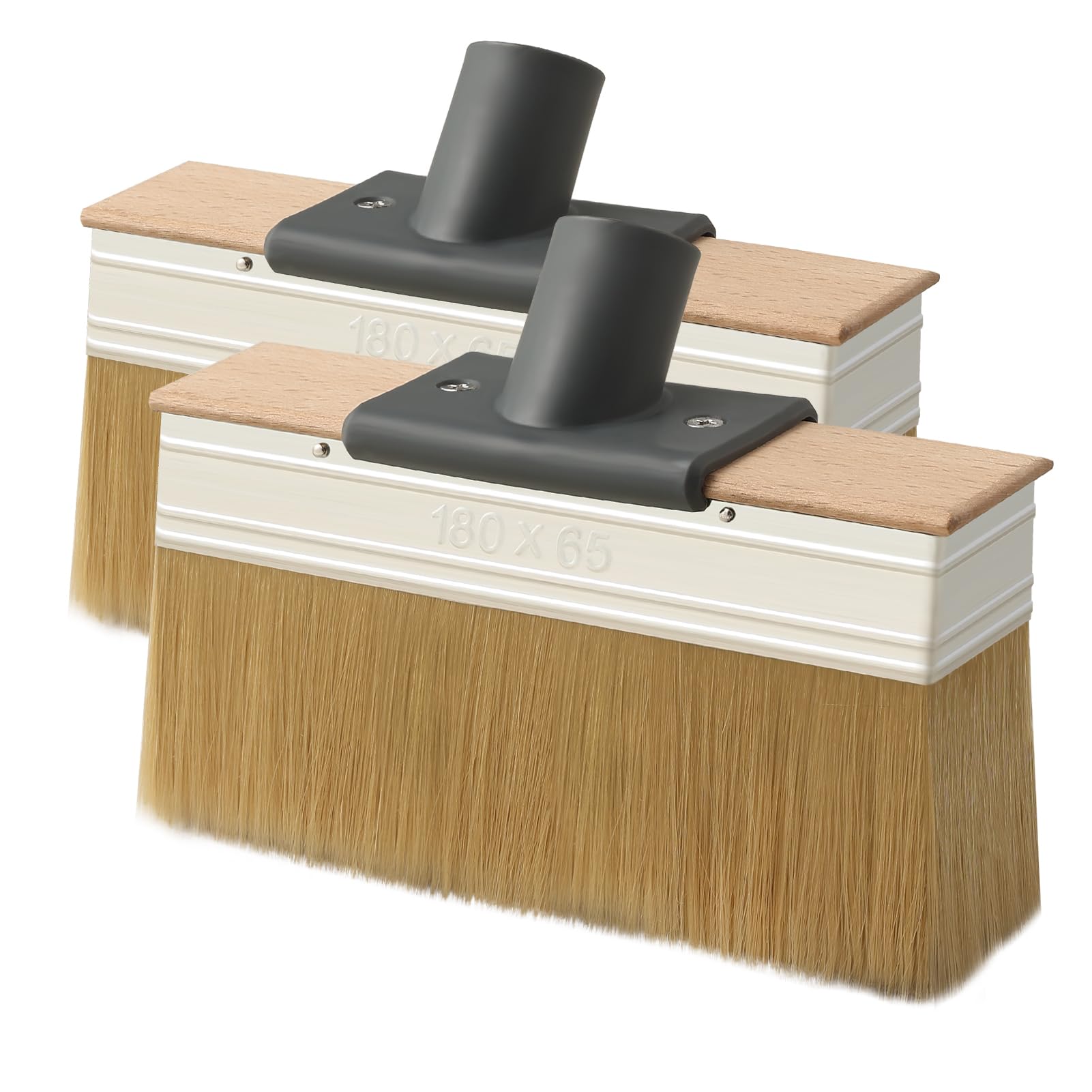 Mitclear Deck Stain Applicator Brush Replacement(2 Sets), 7IN Wide Deck Paint Brushes for Applying Stains, Paints and Sealer on Outdoor Wood Deck, Fence, Patio, Wall, Furniture