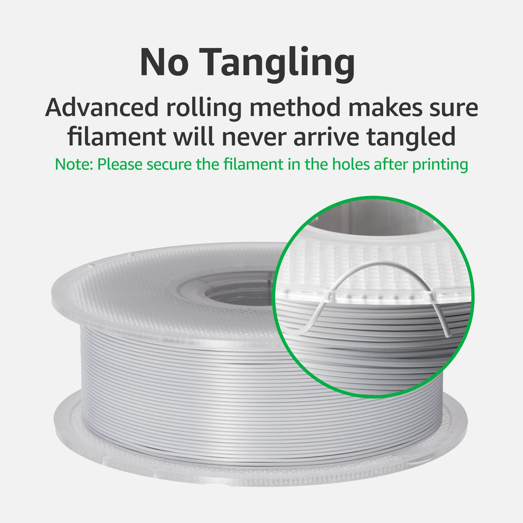 Bambu Lab Genuine Filament, 1.75mm PLA Wire Diameter Accuracy +/- 0.03 mm, RFID Included, No Mess Setup, Tangle-Free, with Genuine Reusable Spool, 1kg Black