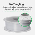 Bambu Lab 3D Printer Filament, 1.75mm PLA 3D Printing Filament Dimensional Accuracy +/- 0.03 mm, Fast Printing RFID PLA, No Warping & Tangling, 3D Print Material with Reusable 1kg Spool, Jade White