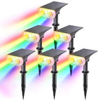 Linkind Halloween Solar Lights Outdoor Spotlight Waterproof RGB 6 Pack