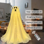 Halloween Decorations, 2.5FT Light Up Halloween Ghost Dog with Remote