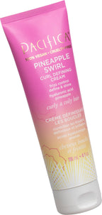 Pacifica Pineapple Swirl Curl Defining Cream – Bounce, Frizz Control & Curl Enhancer Styling Cream for Curly Hair & Wavy Hair – Coconut Oil & Hyaluronic Acid For No-Crunch Hold – Cruelty-Free – 4-oz