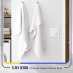ENERLITES Combination Blank Device / Decorator Switch Wall Plate, Size 2-Gang 4.50" x 4.57", Polycarbonate Thermoplastic, 880131-W-10PCS, White (10 Pack)
