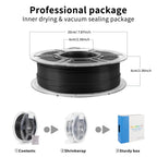 iSANMATE ASA Filament 1.75mm Bundle 2KG (4.4lbs), UV & Weather Resistant 3D Printer Filament Perfect for Outdoor Functional Parts, Black+Black
