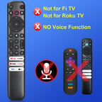 Replacement Only for TCL Google TV Remote Control,RC813 Compatible with TCL QM8/QM7/S5/S4/S3/Q7/Q6/Q5 4K UHD HDR LED QLED QD-Mini LED Full-HD Smart TVs