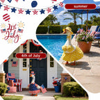 WeLyruff 8 Set Porch Goose Outfits - Gift for Patio Lawn Decor