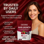 Vivikig Lumin Hair Growth Gummies – Daily Hair Nourishment with Biotin, Collagen & Botanical Extracts – Supports Thicker, Stronger & Healthier-Looking Hair – Mixed Berry Flavor, 60 Gummies (1)
