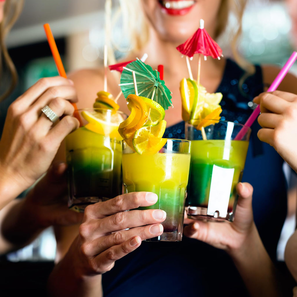 Tomnk 300 Pack Smoothie Straws, 10.3 Inches Straws Disposable, Drinking Straws Disposable in Assorted Bright Colors