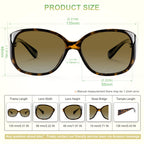 EYEGUARD 2 Pack Bifocal Reading Sunglasses for Women Oversized Sun Readers UV400 Protection Outdoor Reading Glasses 1.50