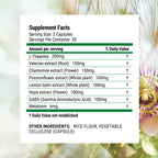 Nested Naturals Luna Sleep Aid - Non-Habit Forming Natural Sleeping Pills for Adults with Naturally Sourced Ingredients - Valerian Root, Melatonin, Chamomile, Lemon Balm, and More - 120 Vegan Capsules