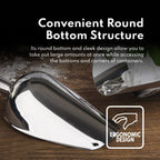 New Star Foodservice Restaurant Grade Stainless Steel Bar Ice Flour Utility Scoop, 12-Ounce