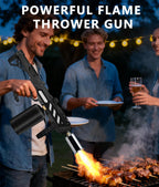 Powerful Propane Torch with Detachable Design, Kitchen Blow Torch Gun with Adjustable Flame, Torch Burner Flamethrower for BBQ, Charcoal Lighter, Campfire, Weeding (Tank Not Included)