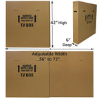Uboxes Moving Boxes for TV, LCD/LED, (2 Pack)