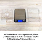 GemOro Platinum XP500 | Jewelers Pocket Scale | Countertop Portable Scale with Durable Precision | Digital Accurate Tool with Expert Professional Reading & Accuracy 500g x 0.01g Readability (Silver)
