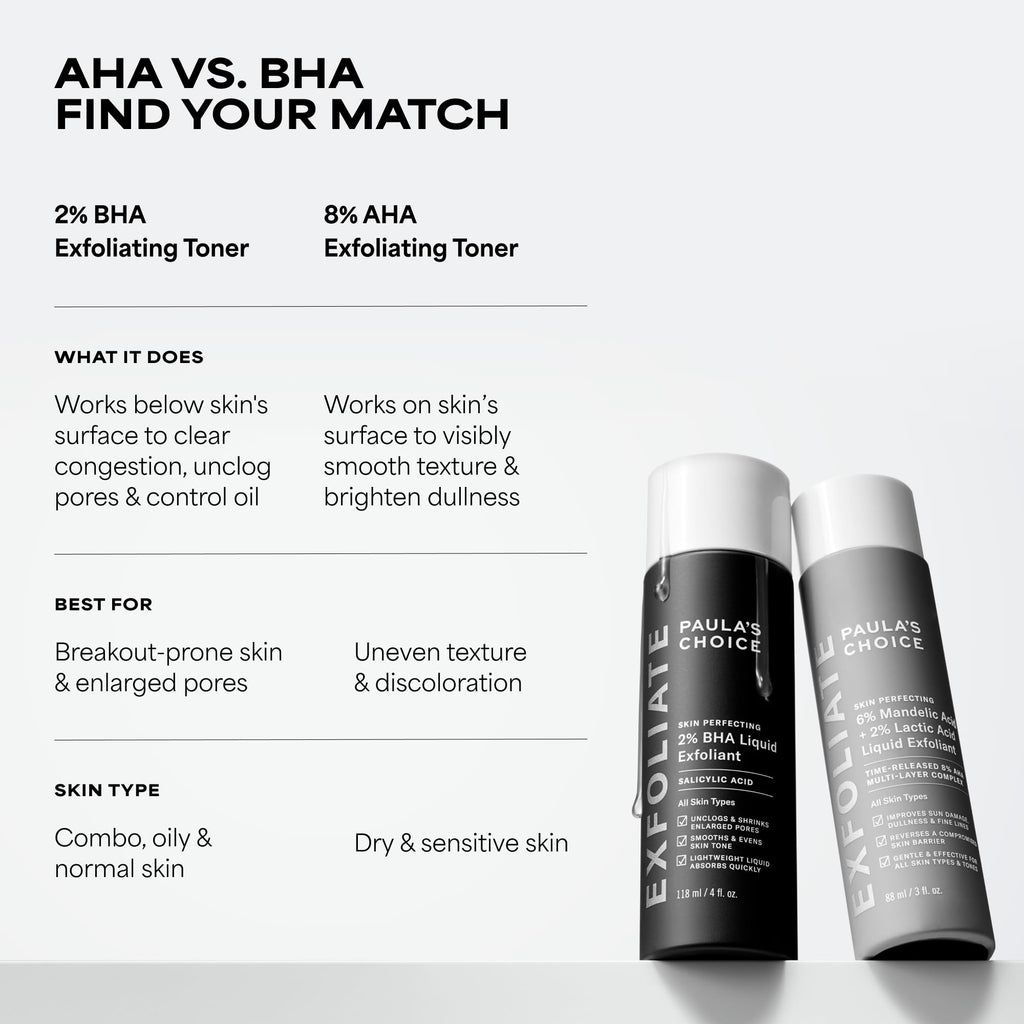 Paula's Choice SKIN PERFECTING 2% BHA Liquid Leave-On Exfoliant, 4 Fl Oz