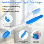 Portable Bidet Toilet Aids Wiper Tool Set for Travel | 350ML Bottle | 450mAh Battery | IPX7 Waterproof |Compact & High-Powered with 2 Pressure Modes for Wiping and Personal Hygiene (Blue, Ultra)