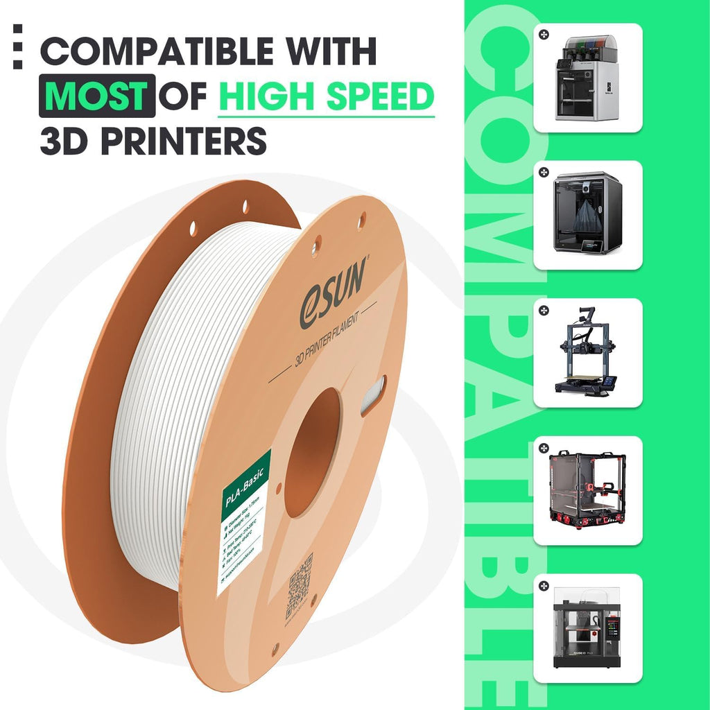 eSUN PLA Basic Filament 1.75mm Holly Green, 1KG Spool (2.2 LBS)