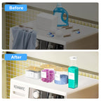 3+1 Pack Laundry Pods Containers & Dryer Sheet Holder & Laundry Detergent Dispenser, Laundry Room Organization and Storage Jars with Lids, Labels and Scoops for Scent Booster, Powder, Pods