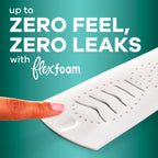 Always Pure Cotton Feminine Pads for Women, FlexFoam Pads with Wings, Size 5, Extra Heavy Overnight Absorbency, Unscented, 54 Count (3 Packs of 18)