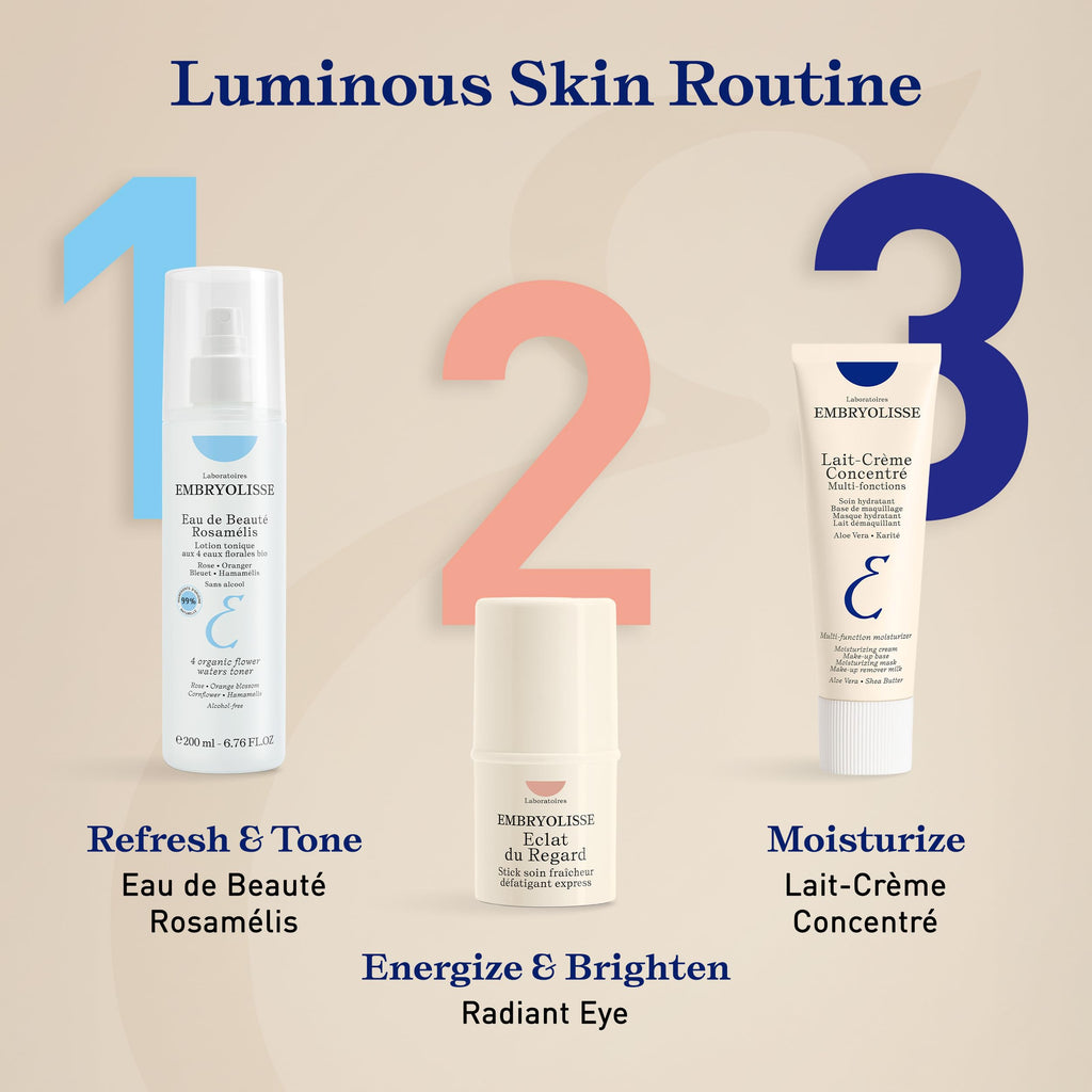 Embryolisse Lait-Crème Concentré, Multifunction Daily Face Moisturizer and Makeup Primer, Suitable for All Skin Types. French Face Cream With Shea Butter & Aloe Vera, 2.54 FlOz