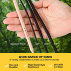 Zakous Strong and Durable Bungee Cord Roll - 1/4" x 100ft Elastic Cord, Kayak Stretch String Rope, Bungee Shock Cords for Repairing Tent Poles, DIY, Tie Downs, Black