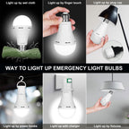 Ostwiki 10 Pack Rechargeable Emergency Light Bulbs for Power Outage