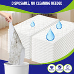 FURCIELOS 40 Count XL Heavy Duty Wet Mopping Cloths Refill Compatible with Swiffer Sweeper XL Mop, Disposable Wet Pads Refill X-Large Size for Multi-Surface Floor Cleaning, Unscented