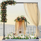 Antizz Over The Table Rod Stand with Clamps for Party Decoration Black