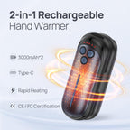 DeeKom Rechargeable Hand Warmers 2 Pack,15H*2 Long Safe Heat