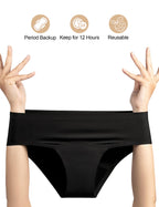 EcoPeriod Period Underwear for Women Heavy Flow, Leakproof Menstrual Underwear Seamless Period Panties, No Show Panty