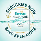 Pampers Aqua Pure Baby Wipes, Unscented, Fragrance Free, 99% Water, Water Based, Multi-Use, 672 Wipes Total (12X Flip-Top Packs)