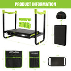 10.9in Wide Foldable Garden Kneeler and Seat, Heavy Duty with Thick Pad
