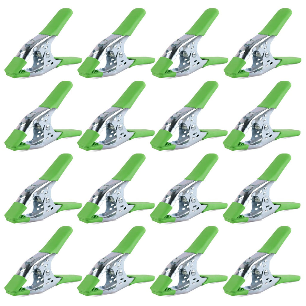 SWANLAKE 16-Piece 6 inch Spring Clamp, Heavy Duty Metal Spring Clamps, Backdrop Clips, 2.4 inch Jaw Opening