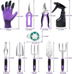 Covacure Gardening Tool Set, 11 Pcs Heavy Duty Aluminum Alloy Garden Tools