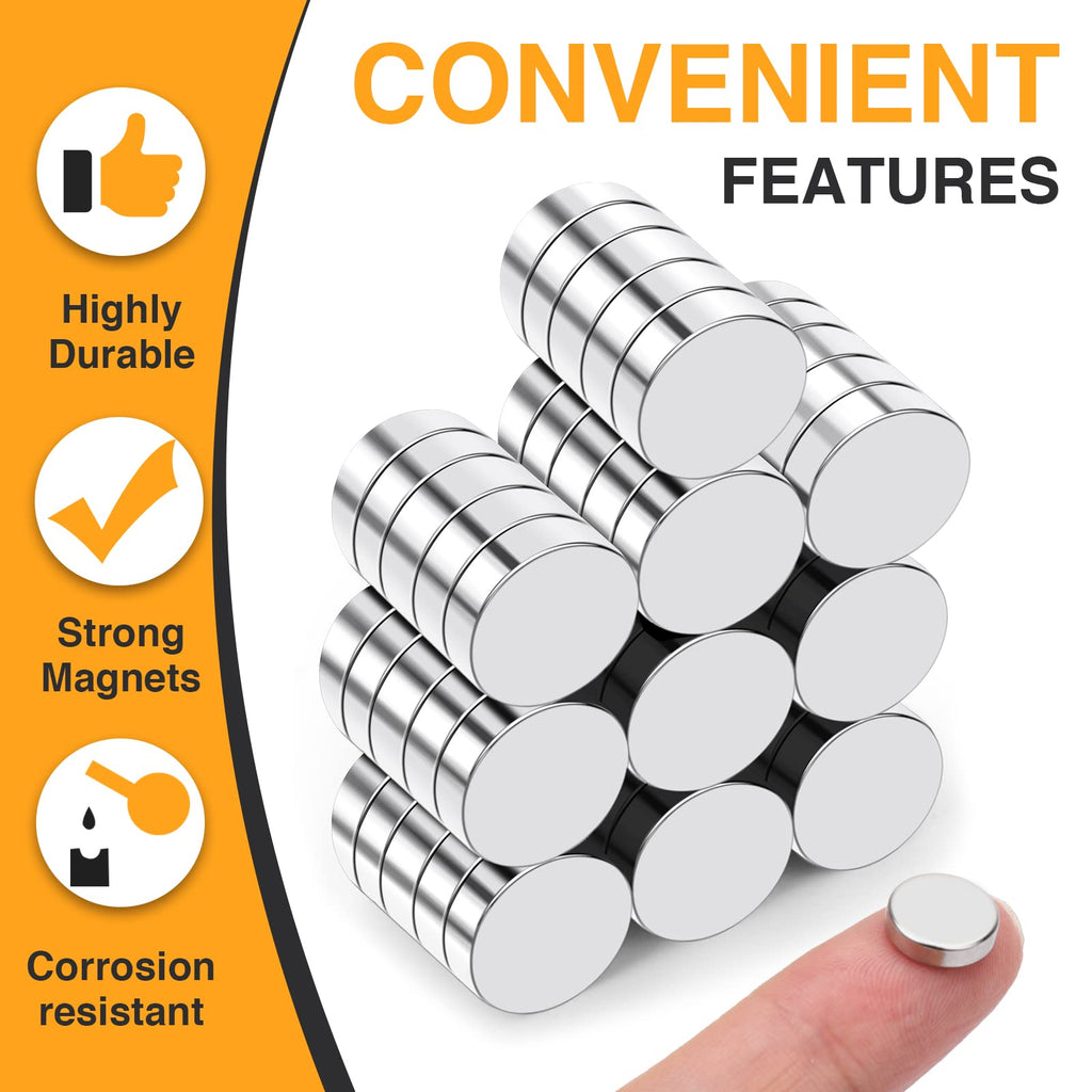 TRYMAG Small Strong Magnets, 8x3mm Rare Earth Magnet, 120Pcs