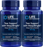 Life Extension Tear Support with MaquiBright 60 mg, 30 Vegetarian Capsules (Pack of 2)