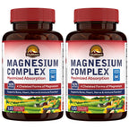 Vitalitown Magnesium Complex Supplement 500mg - NSF Certified Magnesium Glycinate, Malate, Taurate & Citrate - Chelated High Absorption & Gentle on Stomach - Vegan Non-GMO 2 Packs 240 Capsules